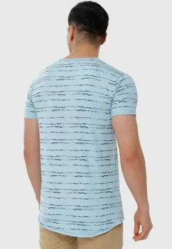 INDICODE JEANS T-shirt Imprimé - Blue Wave -INDICODE JEANS Boutique 1e609e20e0e342e9a0da0d0999750051