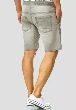 INDICODE JEANS MIT ELASTISC - Short En Jean - Light Grey -INDICODE JEANS Boutique 1f2f4eef5f7b4d98b0f9da86473a1247