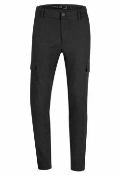 INDICODE JEANS SUPER STRETCH ECKHART - Pantalon Cargo - Raven -INDICODE JEANS Boutique 201192089f144d0ca93193663921cb67