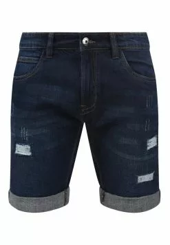 INDICODE JEANS IDHALLOW - Short En Jean - Dark Blue -INDICODE JEANS Boutique 202791386e6c473da06b8ee9600a77f1
