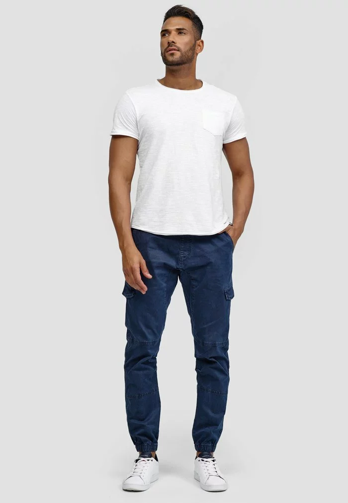 INDICODE JEANS Pantalon Cargo - Navy 2 INDICODE JEANS Pantalon Cargo - Navy – Image 2