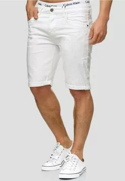 INDICODE JEANS CUBA CADEN - Short En Jean - Offwhite