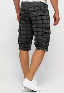 INDICODE JEANS BLIXT - Short - Raven Check -INDICODE JEANS Boutique 2131568c079a449d8a81b570cc3e4610