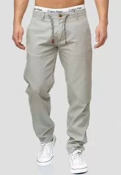 INDICODE JEANS BOULWARE - Pantalon Classique - Lt Grey
