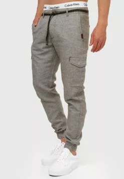 INDICODE JEANS BOOTH - Pantalon Cargo - Dark Olive