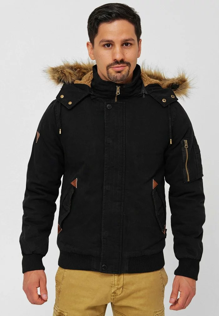INDICODE JEANS Veste D'hiver - Black 1 INDICODE JEANS Veste D'hiver - Black