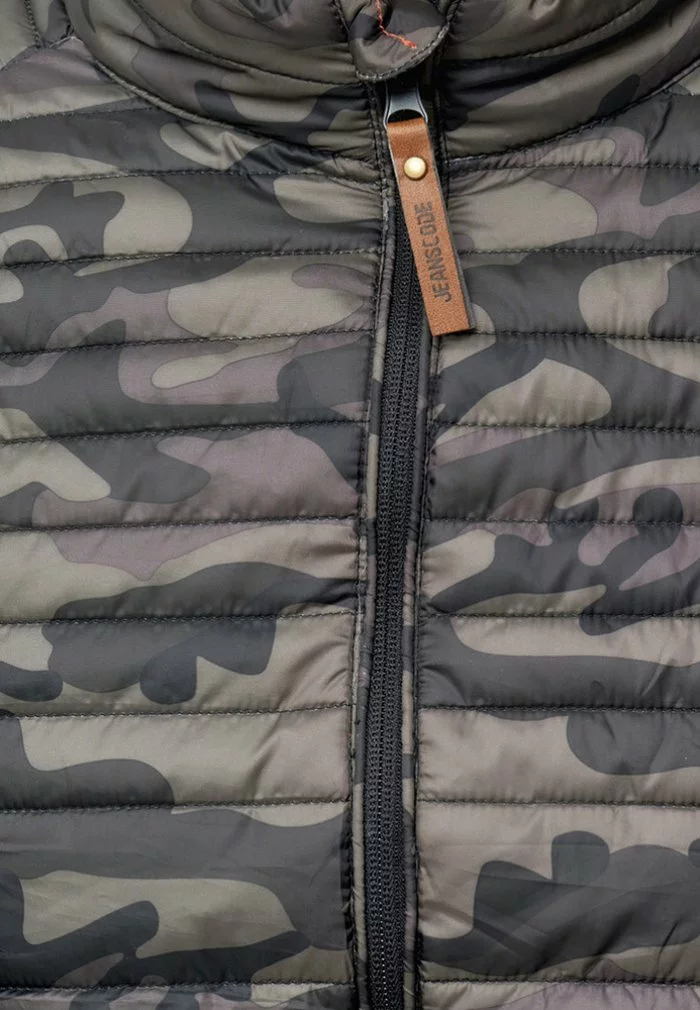 INDICODE JEANS Veste Mi-saison - Mottled Dark Green 7 INDICODE JEANS Veste Mi-saison - Mottled Dark Green – Image 7