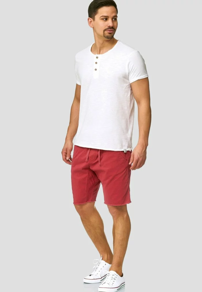 INDICODE JEANS CARVER - Short En Jean - Vermillion 2 INDICODE JEANS CARVER - Short En Jean - Vermillion – Image 2