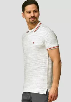 INDICODE JEANS Polo - Offwhite -INDICODE JEANS Boutique 249f2f299cb54089bfaa5b9df15baf16