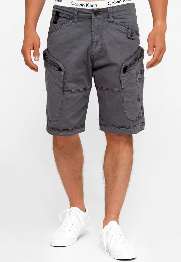 INDICODE JEANS BOSA - Short - Pewter 1 INDICODE JEANS BOSA - Short - Pewter