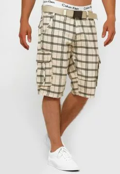 INDICODE JEANS BLIXT - Short - Fog Check -INDICODE JEANS Boutique 252ebb89293b4a32a6c72bad04cbf66c