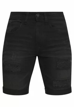 INDICODE JEANS KADEN HOLES - Short En Jean - Ultra Black -INDICODE JEANS Boutique 253eb449703f464892f7f3cf2238670e