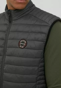 INDICODE JEANS IDDAVIDE - Veste Sans Manches - Dark Grey -INDICODE JEANS Boutique 255e64e5e61e4ffdb99a7c1c6cf67f92