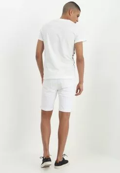 INDICODE JEANS KADEN - Short En Jean - Offwhite -INDICODE JEANS Boutique 259836db977a410c9cebb6dd186549a6