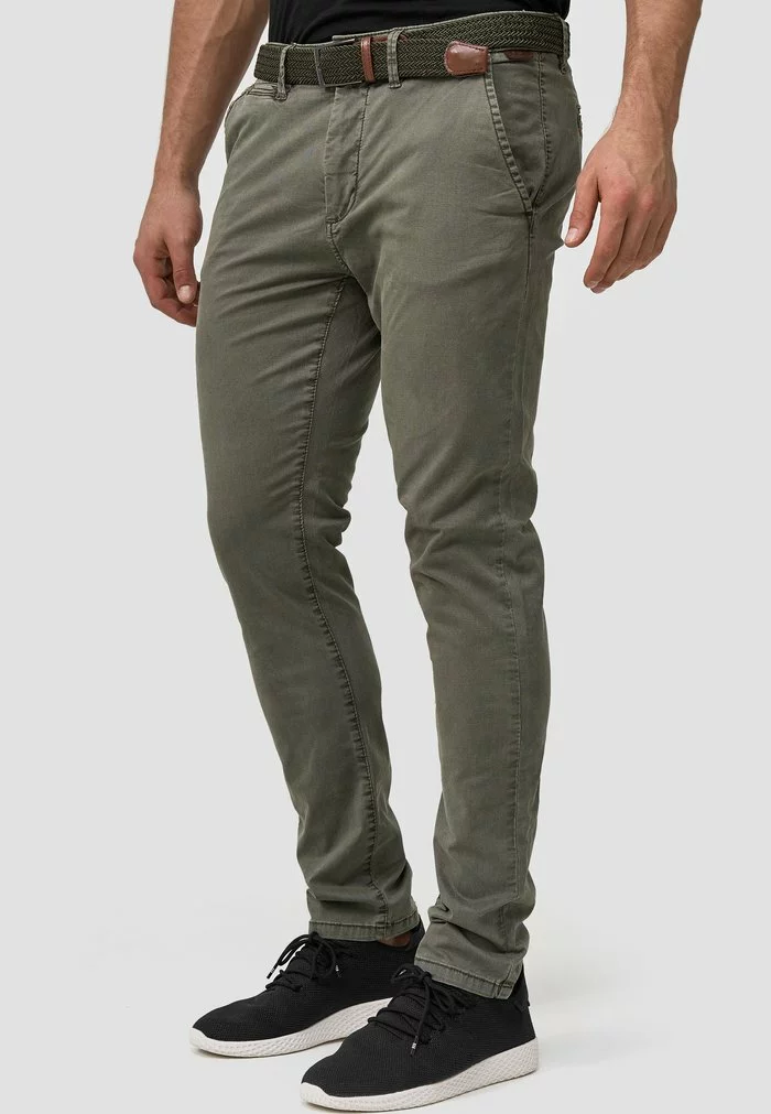 INDICODE JEANS WALLER - Chino - Dark Green 2 INDICODE JEANS WALLER - Chino - Dark Green – Image 2