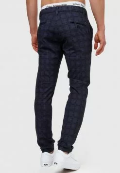 INDICODE JEANS Chino - Navy Check 11 INDICODE JEANS Chino - Navy Check -INDICODE JEANS Boutique 2752b4829b8942bda036787fb43e8202