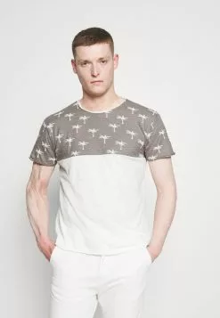 INDICODE JEANS CHARLTON - T-shirt Imprimé - Dark Grey