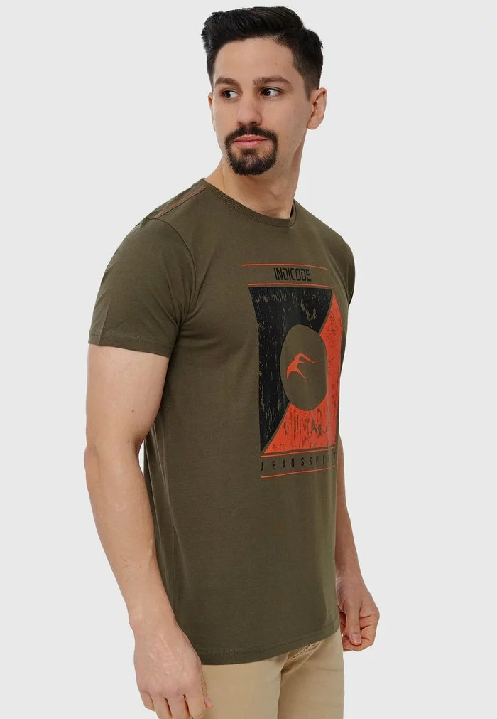 INDICODE JEANS T-shirt Imprimé - Army 5 INDICODE JEANS T-shirt Imprimé - Army – Image 5
