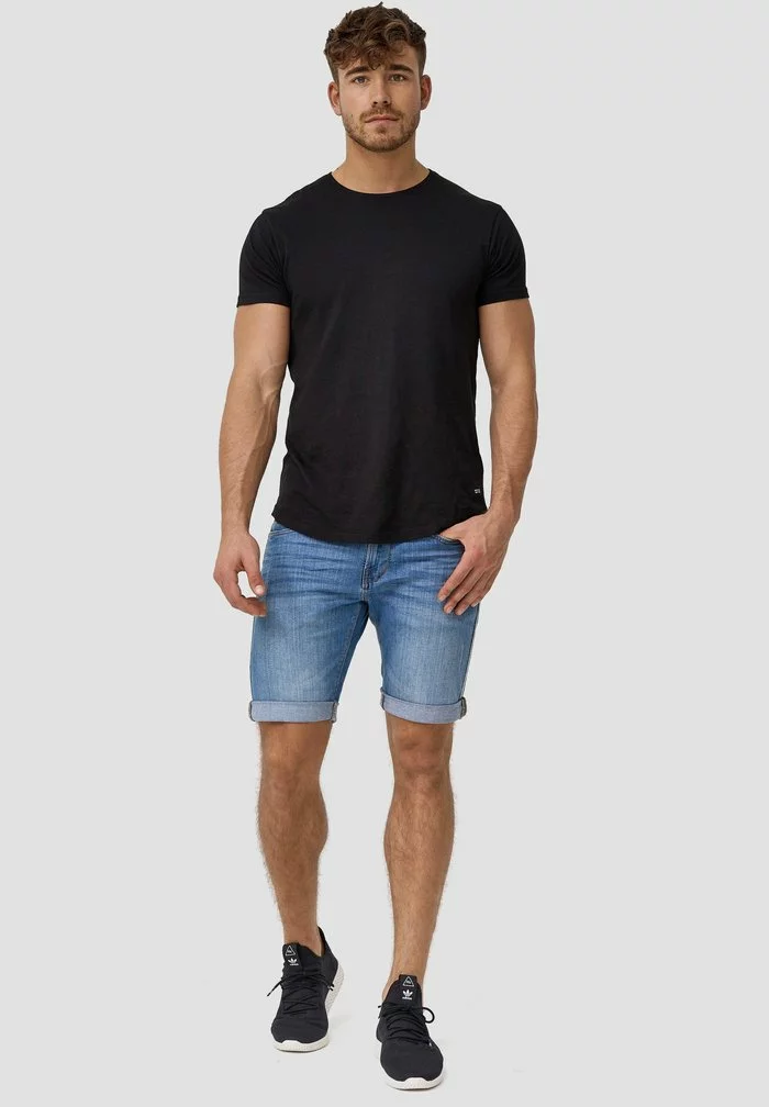 INDICODE JEANS Short En Jean - Blue Wash 2 INDICODE JEANS Short En Jean - Blue Wash – Image 2