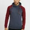INDICODE JEANS DYOTT - Sweat à Capuche - Bordeaux Mix