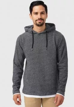 INDICODE JEANS LONGIS - Sweat à Capuche - Black