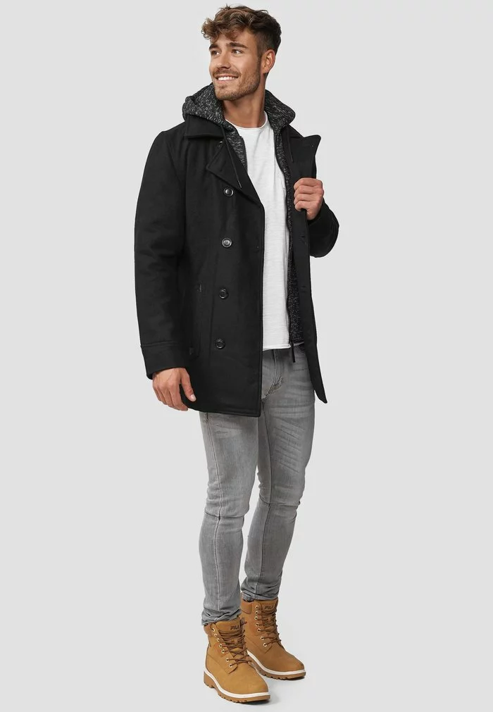 INDICODE JEANS Manteau Court - Black 2 INDICODE JEANS Manteau Court - Black – Image 2