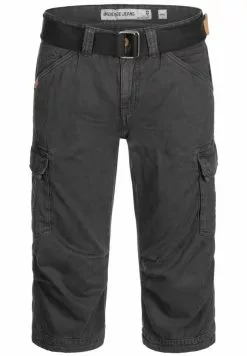 INDICODE JEANS MIT GÜRTEL NICOLAS - Short - Black -INDICODE JEANS Boutique 2b0dd290a8684abd84bb32283ece8838