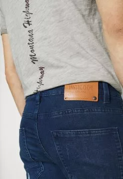 INDICODE JEANS COMMERCIAL KEN HOLES - Short En Jean - Blue -INDICODE JEANS Boutique 2b0f7110f0c046eeb8250bb5988178ae