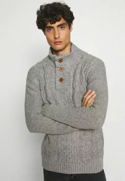 INDICODE JEANS RICH - Pullover - Light Grey Melange -INDICODE JEANS Boutique 2b92bf1ae77f4d129afc0502dec81fd7