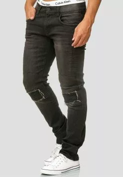 INDICODE JEANS NEVADA - Jean Slim - Black -INDICODE JEANS Boutique 2becf745c3754c3e9cdca767ab864cee