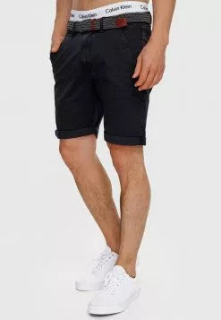 INDICODE JEANS Short - Black -INDICODE JEANS Boutique 2c1c25854ba645ea990d631c26c61e1a