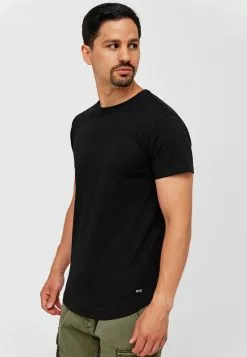 INDICODE JEANS 3 PACK - T-shirt Basique - Black -INDICODE JEANS Boutique 2c67676ecc724b73b5d0a1ac77f9684f