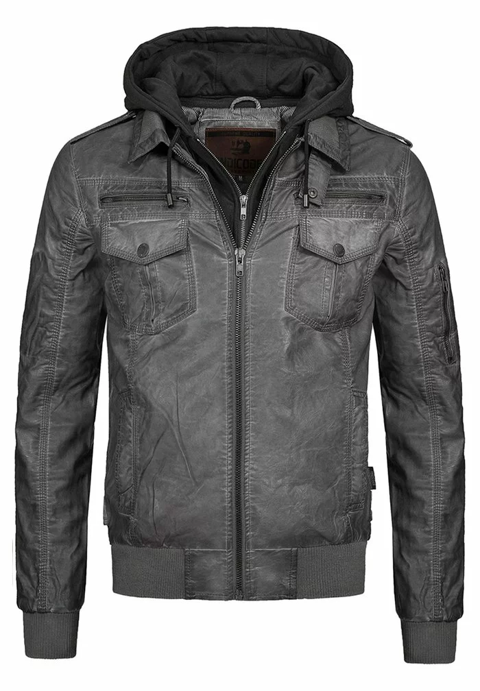 INDICODE JEANS AARON - Veste En Similicuir - Dark Grey 6 INDICODE JEANS AARON - Veste En Similicuir - Dark Grey – Image 6