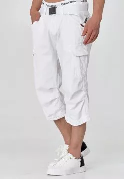 INDICODE JEANS MIT GÜRTEL NICOLAS - Short - Optical White -INDICODE JEANS Boutique 2caf29d96f4f4e8dbc833e5069d50811