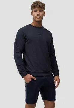 INDICODE JEANS BAXTER - Sweatshirt - Navy -INDICODE JEANS Boutique 2cbfcbcd6daf472b8a2b81bb55e577e9