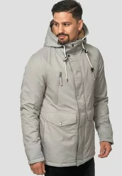 INDICODE JEANS Parka - Light Grey -INDICODE JEANS Boutique 2e8a90c447124b95bf9d28413c814e73