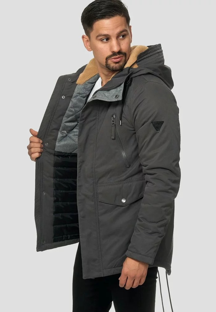 INDICODE JEANS Parka - Gray 4 INDICODE JEANS Parka - Gray – Image 4