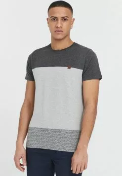 INDICODE JEANS IDREMMOND - T-shirt Basique - Light Grey Mix