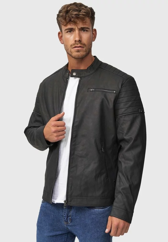 INDICODE JEANS MANUEL - Veste En Similicuir - Black 1 INDICODE JEANS MANUEL - Veste En Similicuir - Black