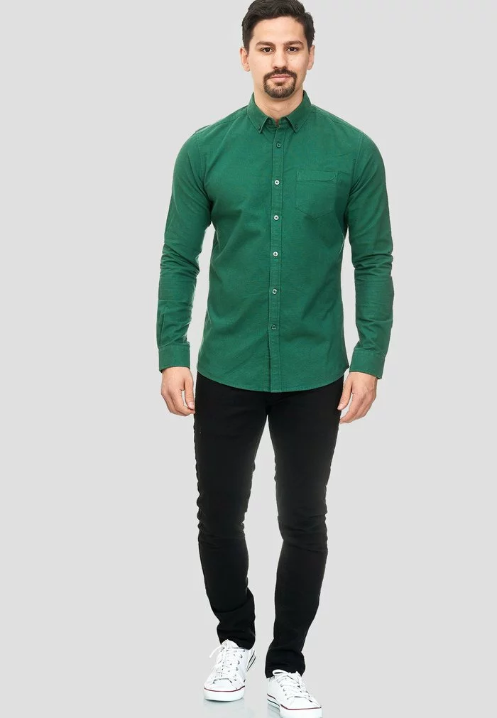 INDICODE JEANS MANORWAY - Chemise - Smoke Pine 2 INDICODE JEANS MANORWAY - Chemise - Smoke Pine – Image 2