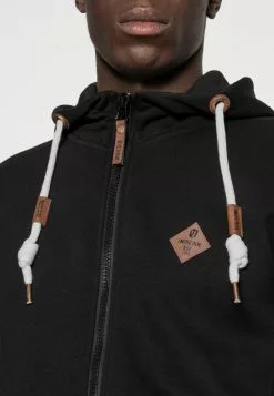 INDICODE JEANS QUINBY - Sweat à Capuche Zippé - Black -INDICODE JEANS Boutique 3054f6973af34aa9adc9efabb3ccba19