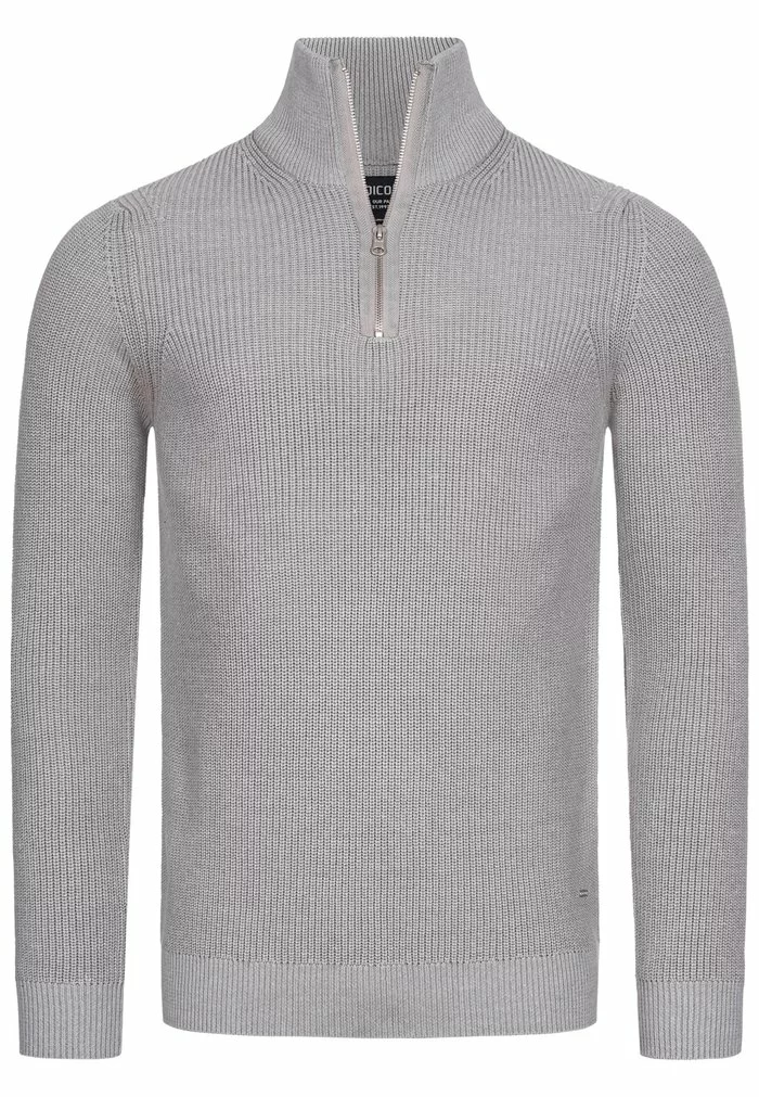 INDICODE JEANS CHRISTIAN F - Pullover - Lt Grey 1 INDICODE JEANS CHRISTIAN F - Pullover - Lt Grey