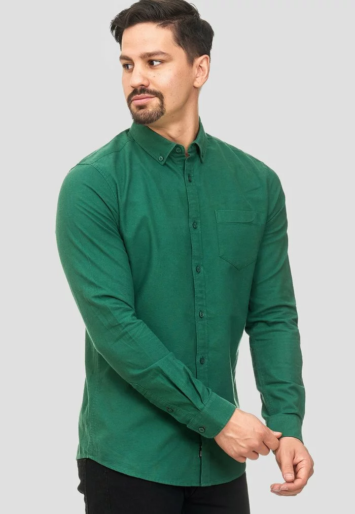 INDICODE JEANS MANORWAY - Chemise - Smoke Pine 1 INDICODE JEANS MANORWAY - Chemise - Smoke Pine