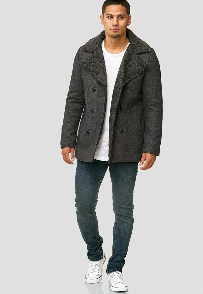 INDICODE JEANS BASIRE - Manteau Classique - Raven 2 INDICODE JEANS BASIRE - Manteau Classique - Raven â Image 2