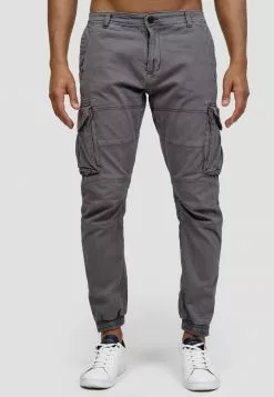 INDICODE JEANS HAWKINS - Pantalon Cargo - Dk Grey