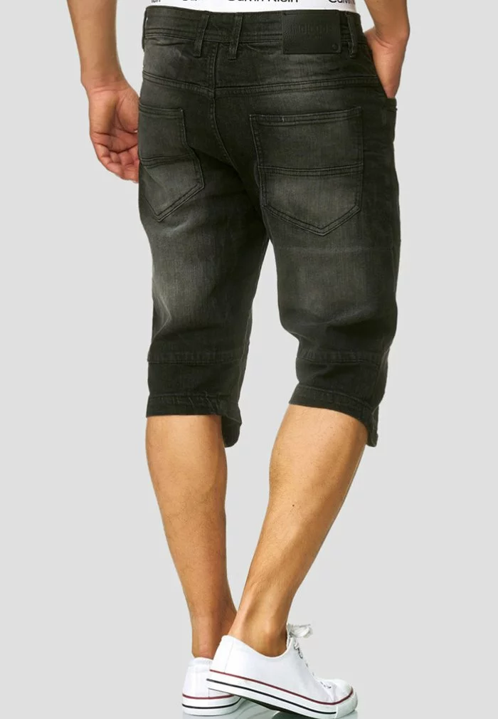 INDICODE JEANS Short En Jean - Black 3 INDICODE JEANS Short En Jean - Black – Image 3