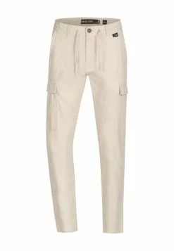 INDICODE JEANS CAGLE - Pantalon Cargo - Off-white -INDICODE JEANS Boutique 33bda4ac18964d88ad987b95bff196ff