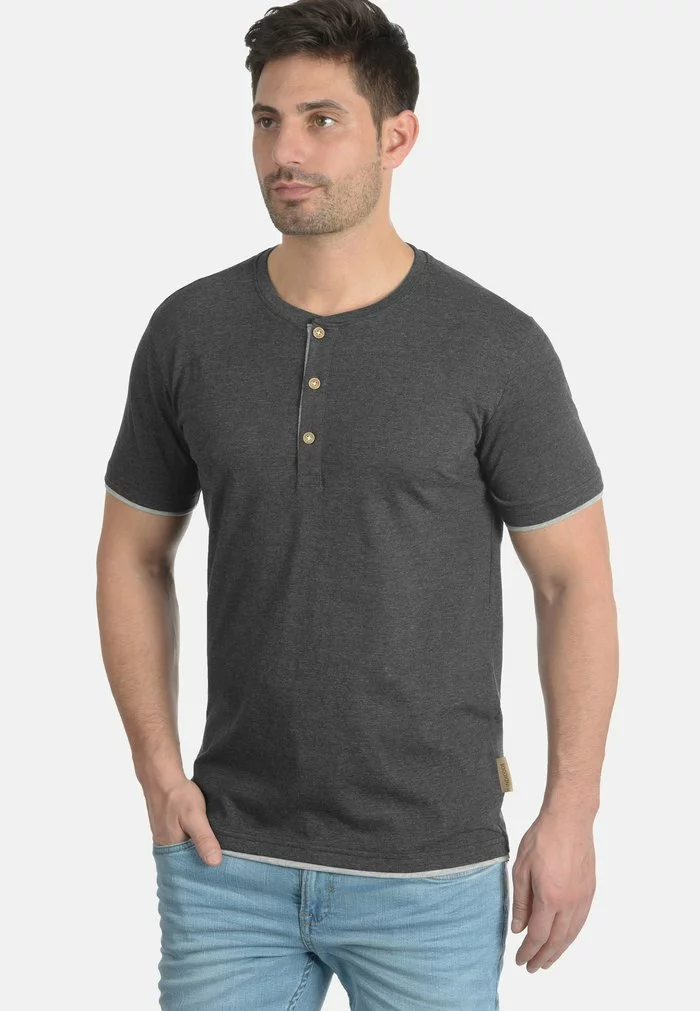 INDICODE JEANS IDTONY - T-shirt Basique - Charcoal 1 INDICODE JEANS IDTONY - T-shirt Basique - Charcoal