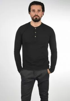 INDICODE JEANS IDGIFFORD - T-shirt à Manches Longues - Black