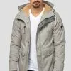 INDICODE JEANS Parka - Light Grey